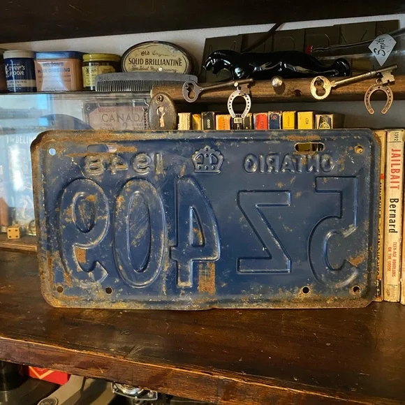 Vintage Ontario License Plate 1948 - Picture 2 of 2